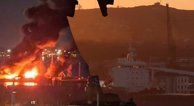 Під час удару по "Новочеркаську" в порту було судно з краденим українським зерном - ЗМІ