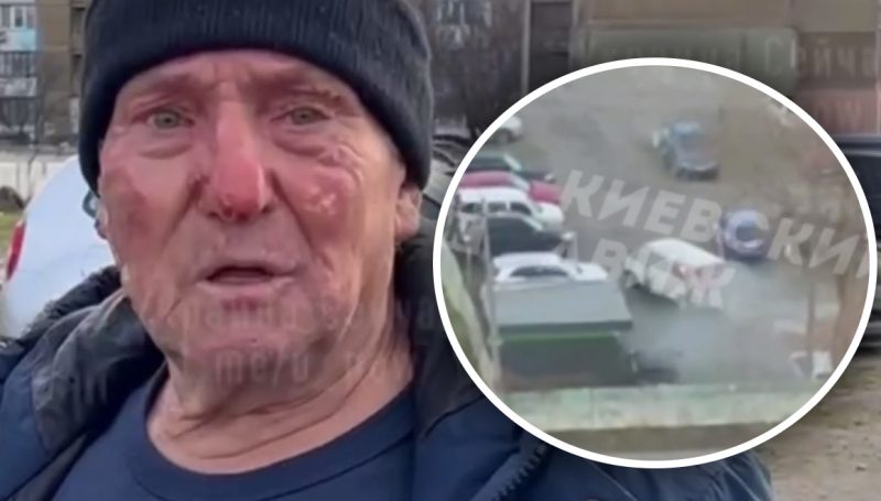 "Умница!": киевлянин сел в горящую машину, чтобы спасти другие авто