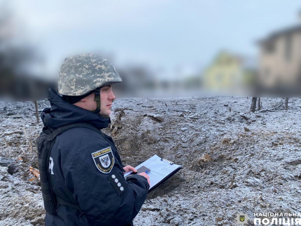 Последствия ракетного удара по Черниговщине