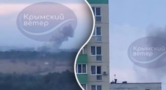 В Крыму - взрывы и столбы дыма: оккупанты жалуются на массированную ракетную атаку