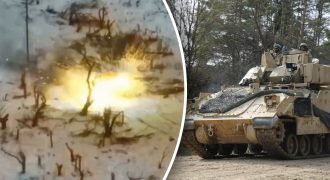 Россияне похвастались "живучестью" танка, подбитого Bradley: кадры говорят об обратном