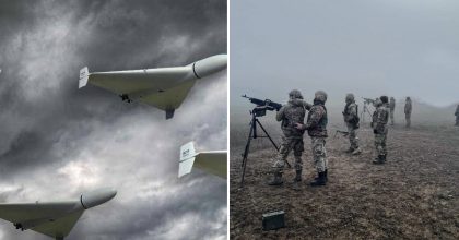 Ночные взрывы в Киеве: РФ атаковала дронами, из-за падения обломков горели деревья
