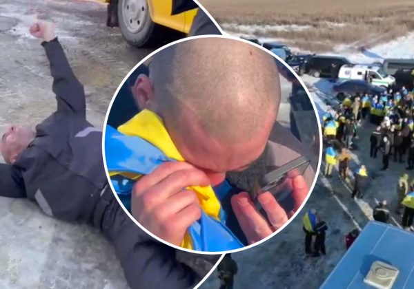 Цілують землю і ридають: з'явилося зворушливе відео з поверненням полонених