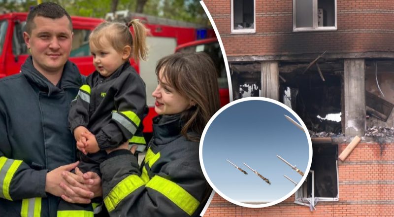 Ракета попала прямо в дом: семье пожарных пришлось спасать себя и соседей