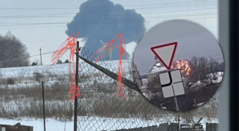 В Белгородской области РФ рухнул самолет Ил-76: что известно