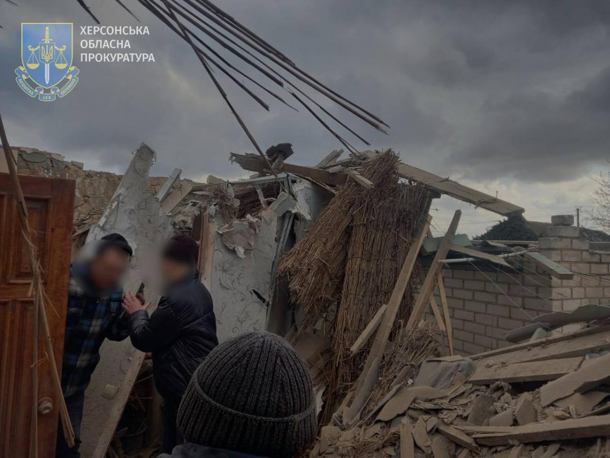 Ворожий удар по Херсону 2 лютого Ворожий удар по Херсону 2 лютого