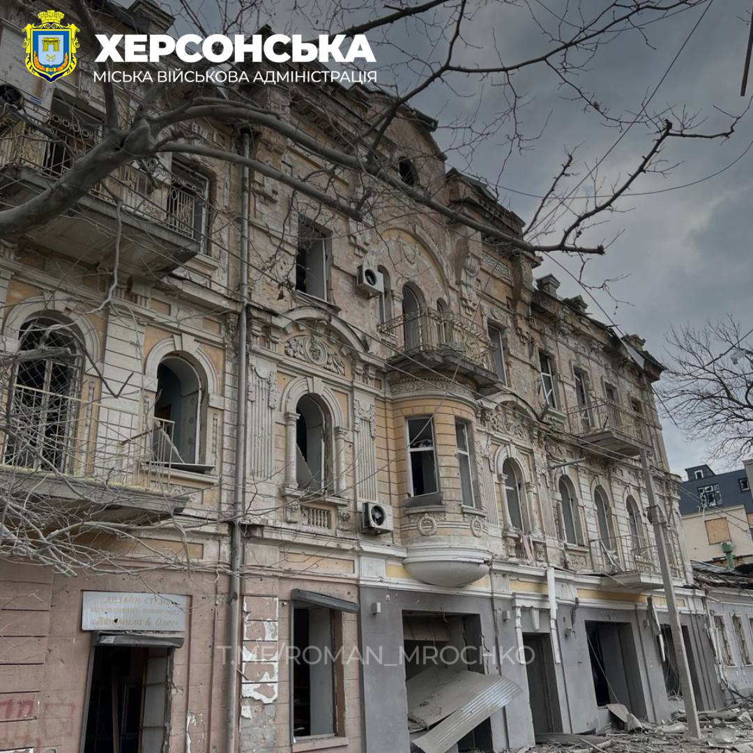 Ворожий удар по Херсону 2 лютого Ворожий удар по Херсону 2 лютого