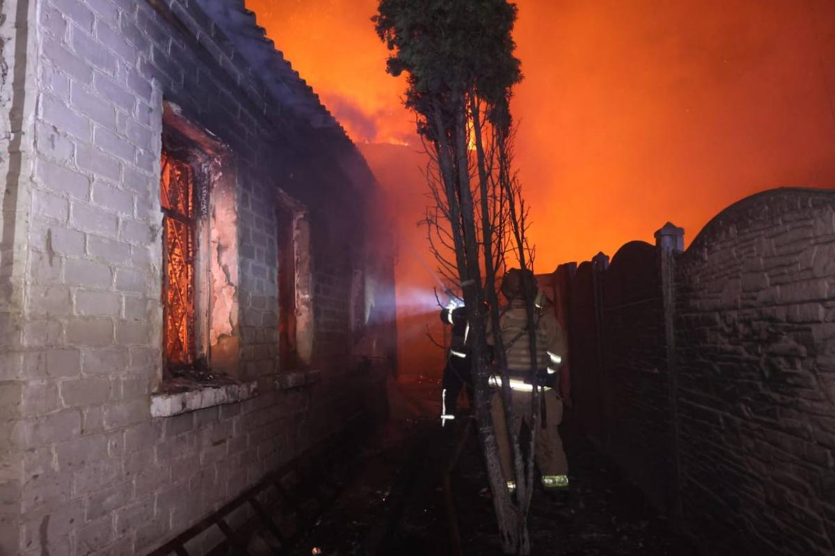 Нічна атака дронів на Харків Нічна атака дронів на Харків