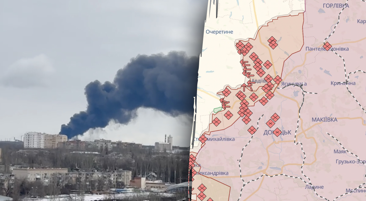 Над городом - столб черного дыма: в оккупированной Макеевке прогремели взрывы