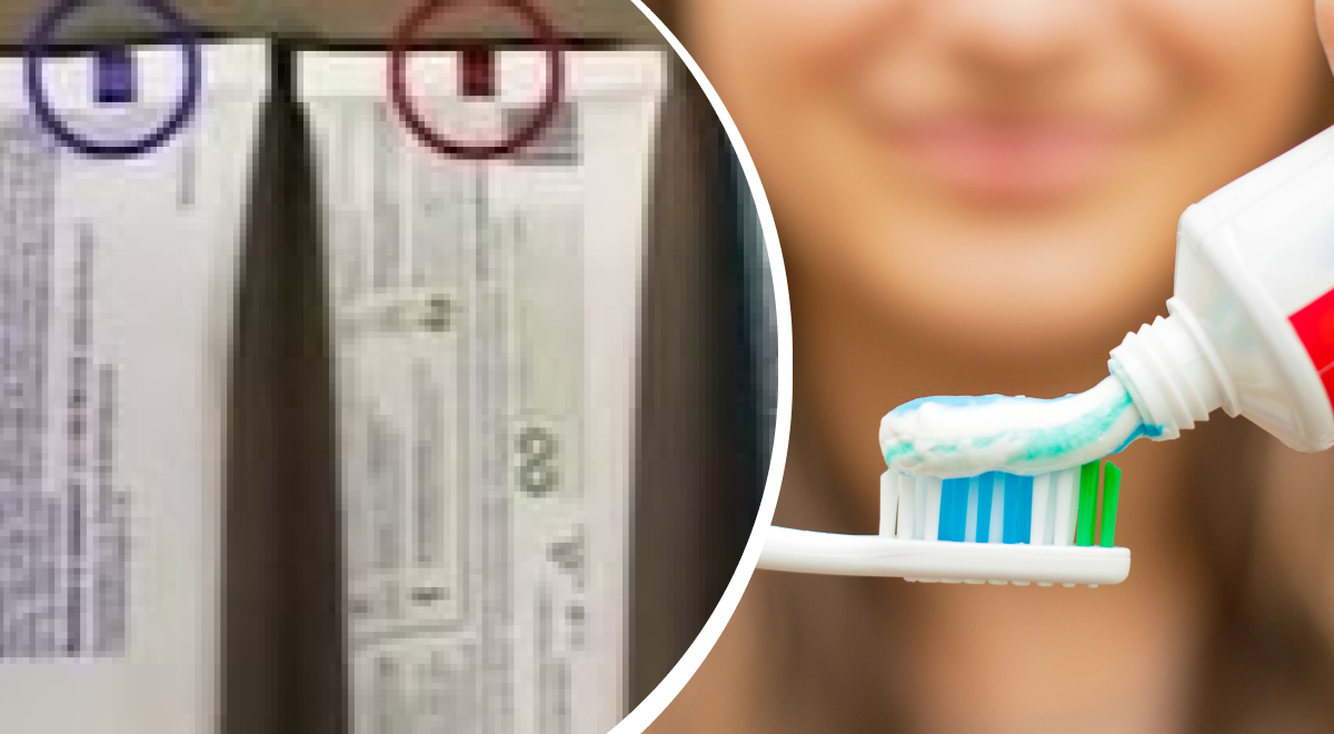 Что означают полоски и метки на зубной пасте?