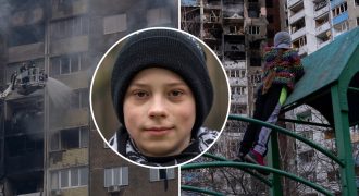 "Мы тушили пламя водой": в Киеве спасли детей из дома, по которому ударила РФ