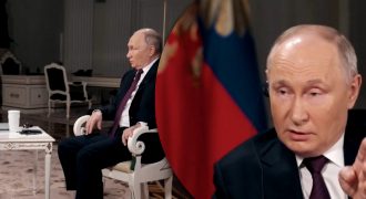 Путин изо всех сил держал трясущуюся ногу и кашлял во время интервью американскому журналисту