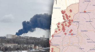 Над городом - столб черного дыма: в оккупированной Макеевке прогремели взрывы