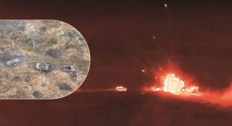 Колонну РФ сожгли в пепел: мощный удар десантников ВСУ попал на видео
