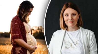 Беременная женщина, перинатальный психолог Любов Плахотник