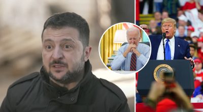 Володимир Зеленський, Трамп, Джо Байден  