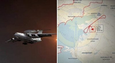 А-50, місце падіння А-50, місце падіння