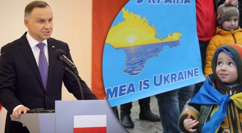 Дуда оправдался за свое неудачное заявление о "невозвращении" Крыма Украине