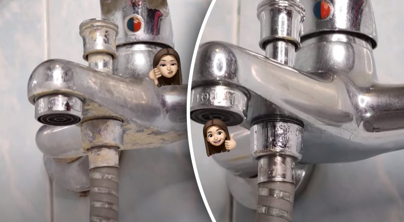 Даже разбирать не нужно: как убрать накипь на кране воздушным шариком