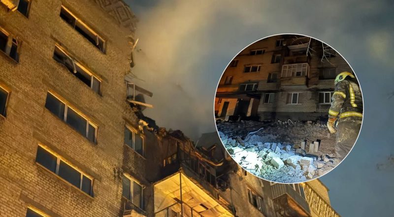 РФ ударила "Шахедом" по многоэтажке в Днепре: под завалами ищут людей