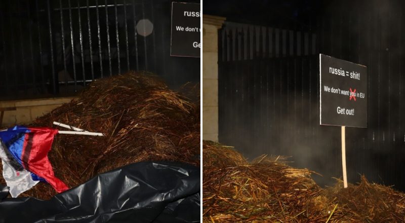 Высыпали тонны навоза: в Польше "поздравили" посла РФ с годовщиной вторжения в Украину