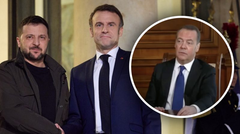 Медведєва "порвало" від пропозиції Макрона ввести в Україну війська НАТО