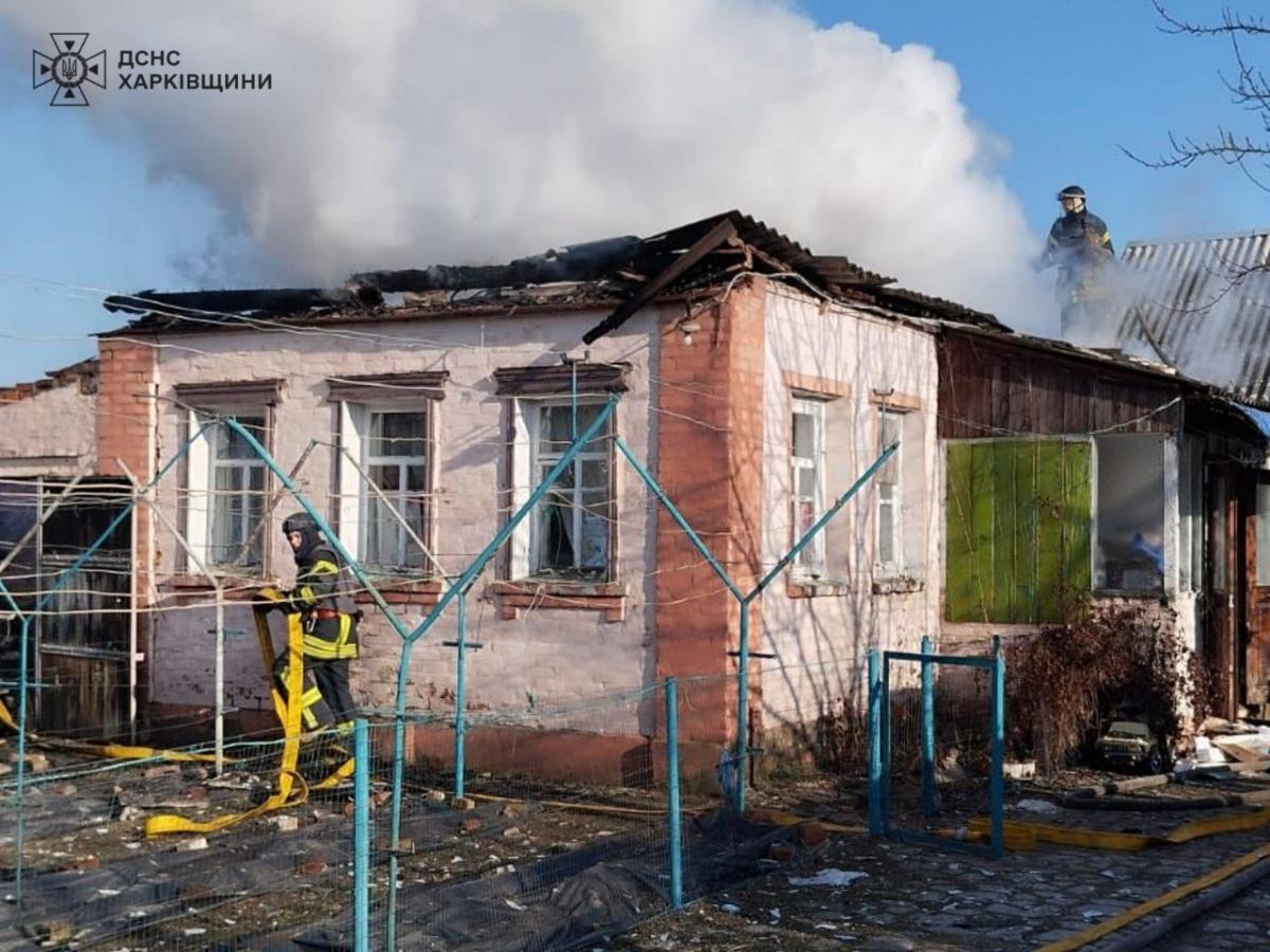 Обстріл Вовчанська на Харківщині 1 березня Обстріл Вовчанська на Харківщині 1 березня