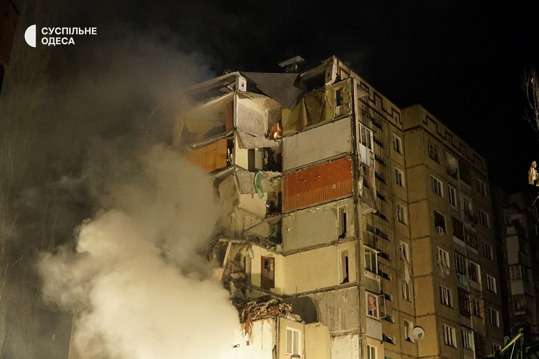 Наслідки атаки дронів на Одесу Наслідки атаки дронів на Одесу