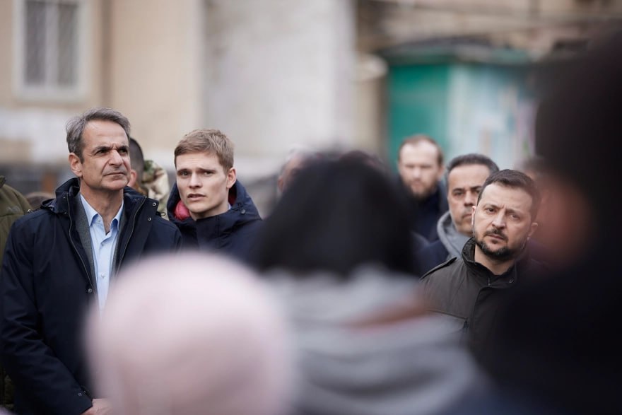 Зеленський разом із грецькою делегацією в Одесі в день удару РФ 6 березня