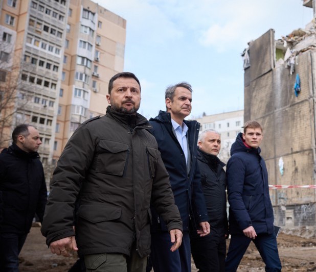 Зеленський разом із грецькою делегацією в Одесі в день удару РФ 6 березня