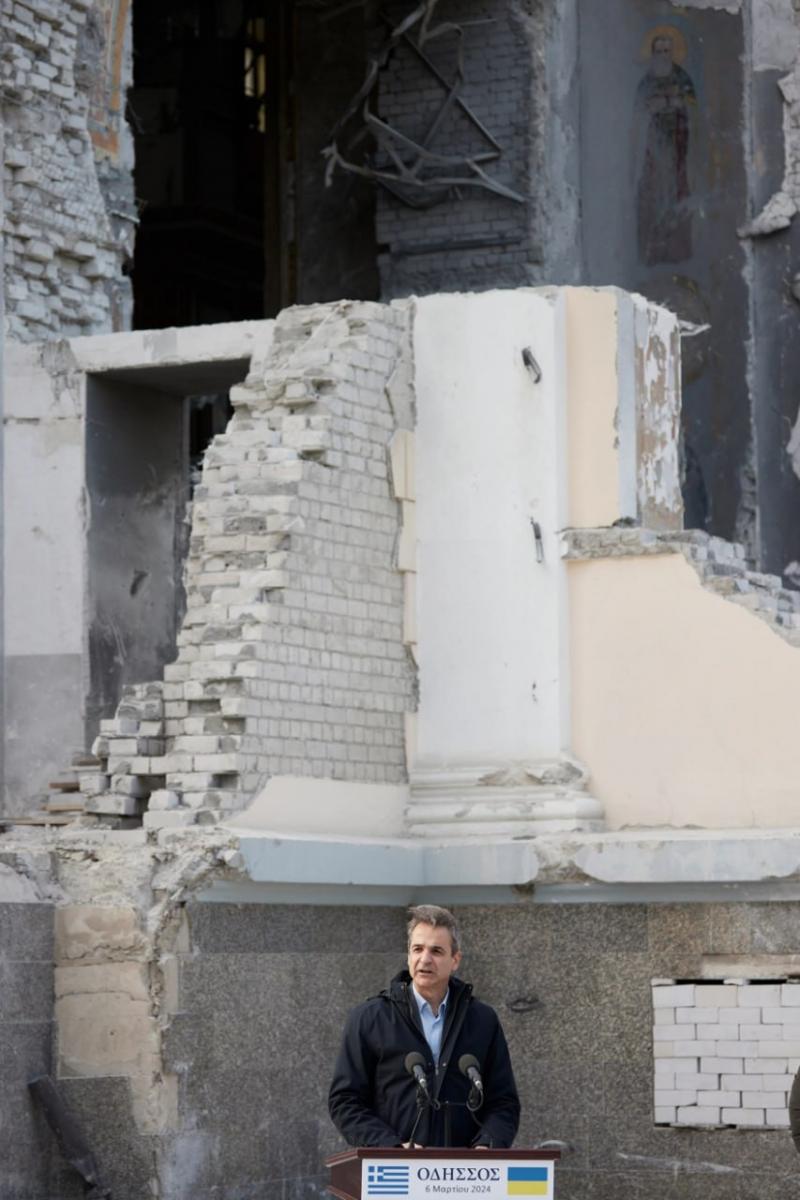 Зеленський разом із грецькою делегацією в Одесі в день удару РФ 6 березня