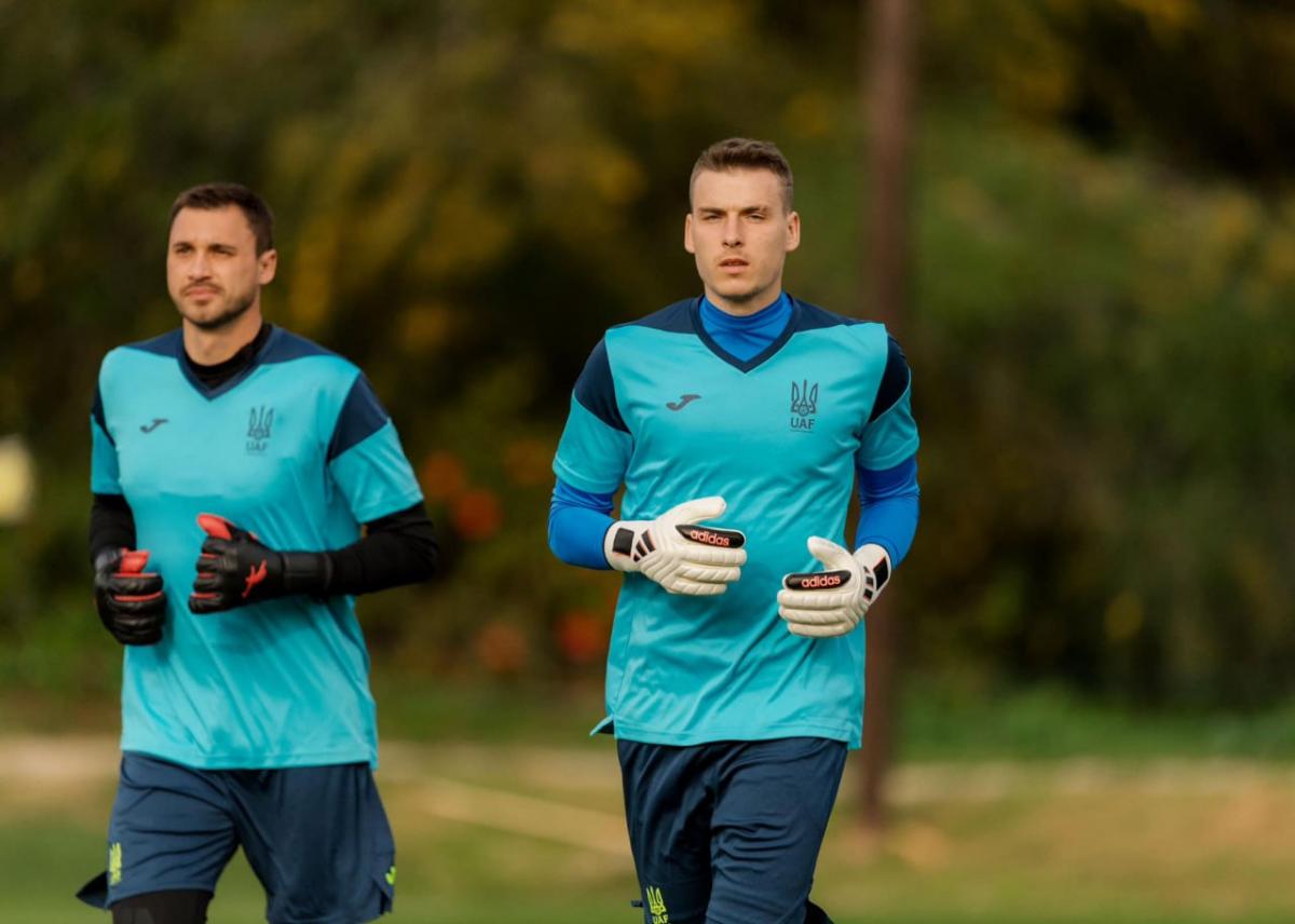 Збірна України з футболу на тренуванні Збірна України з футболу на тренуванні