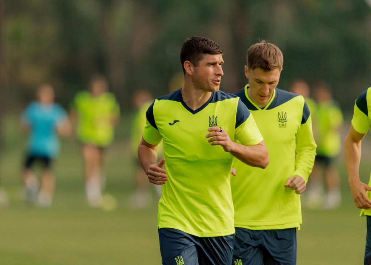 Збірна України з футболу на тренуванні Збірна України з футболу на тренуванні