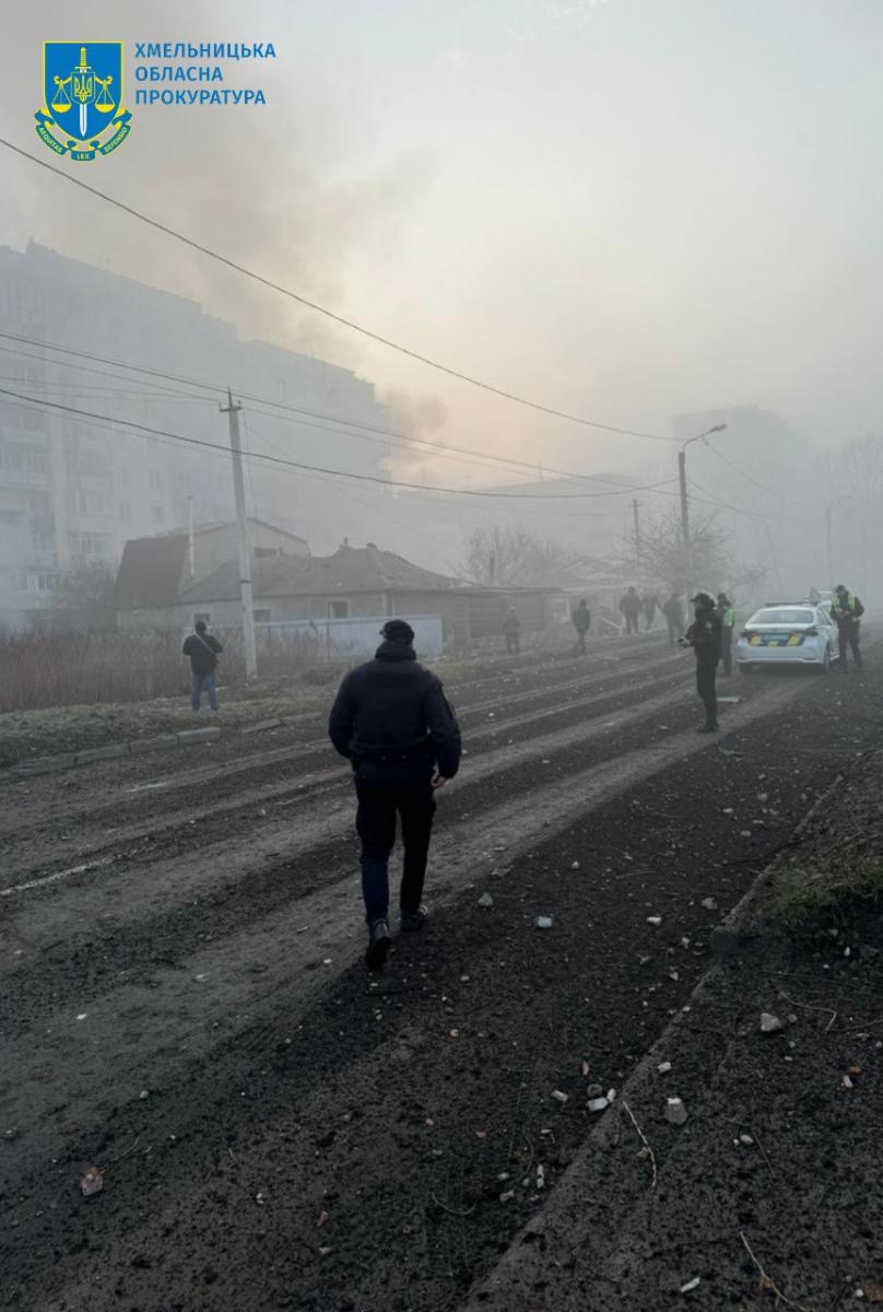 Атака російських ракет і дронів на Хмельницький 22 березня