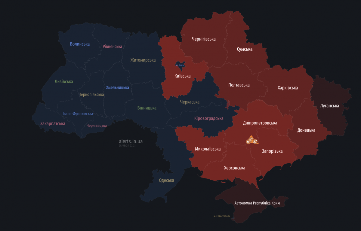 В Україні знову тривога: Росія випустила  В Україні знову тривога: Росія випустила