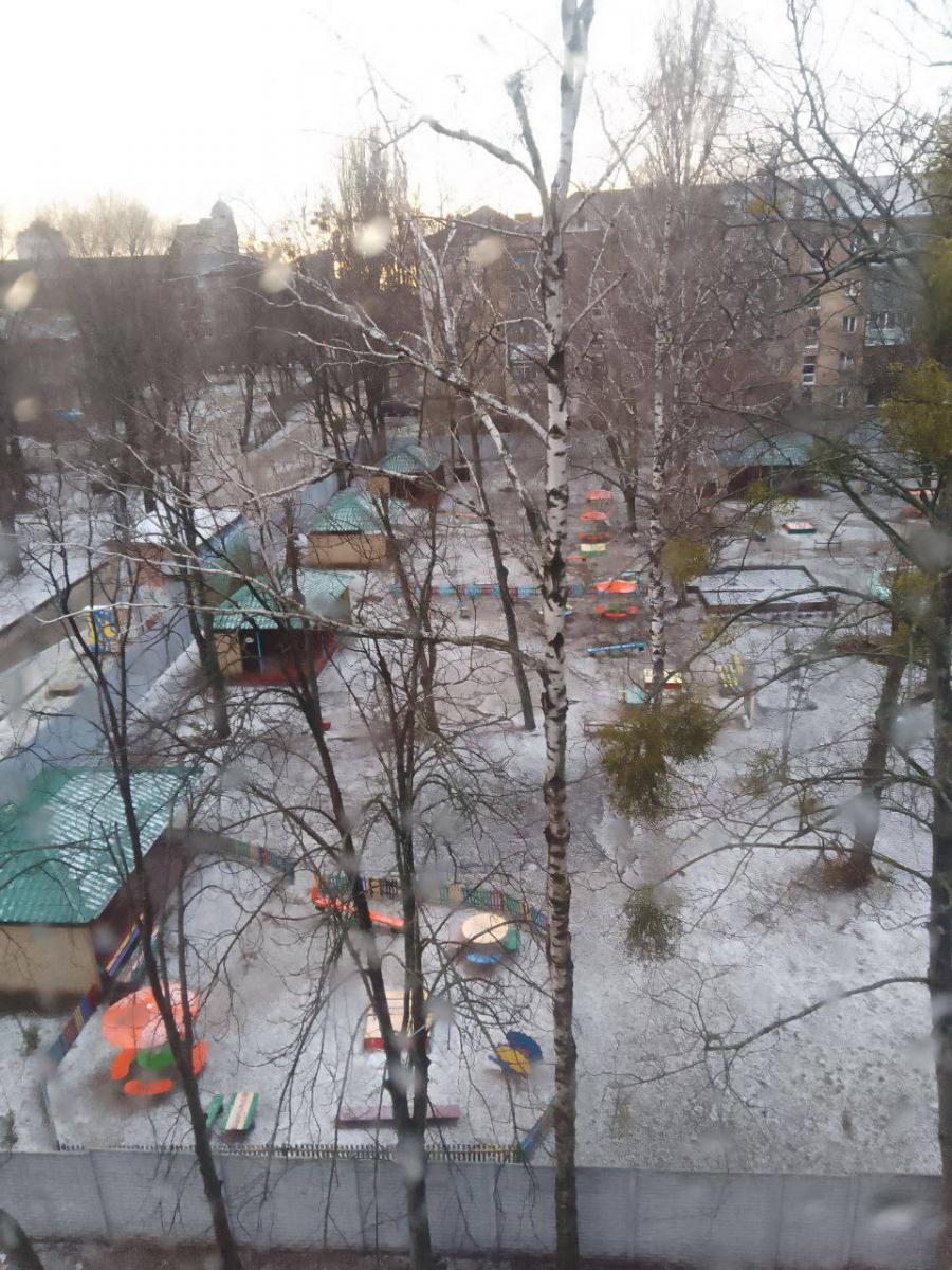 Киев засыпало градом 