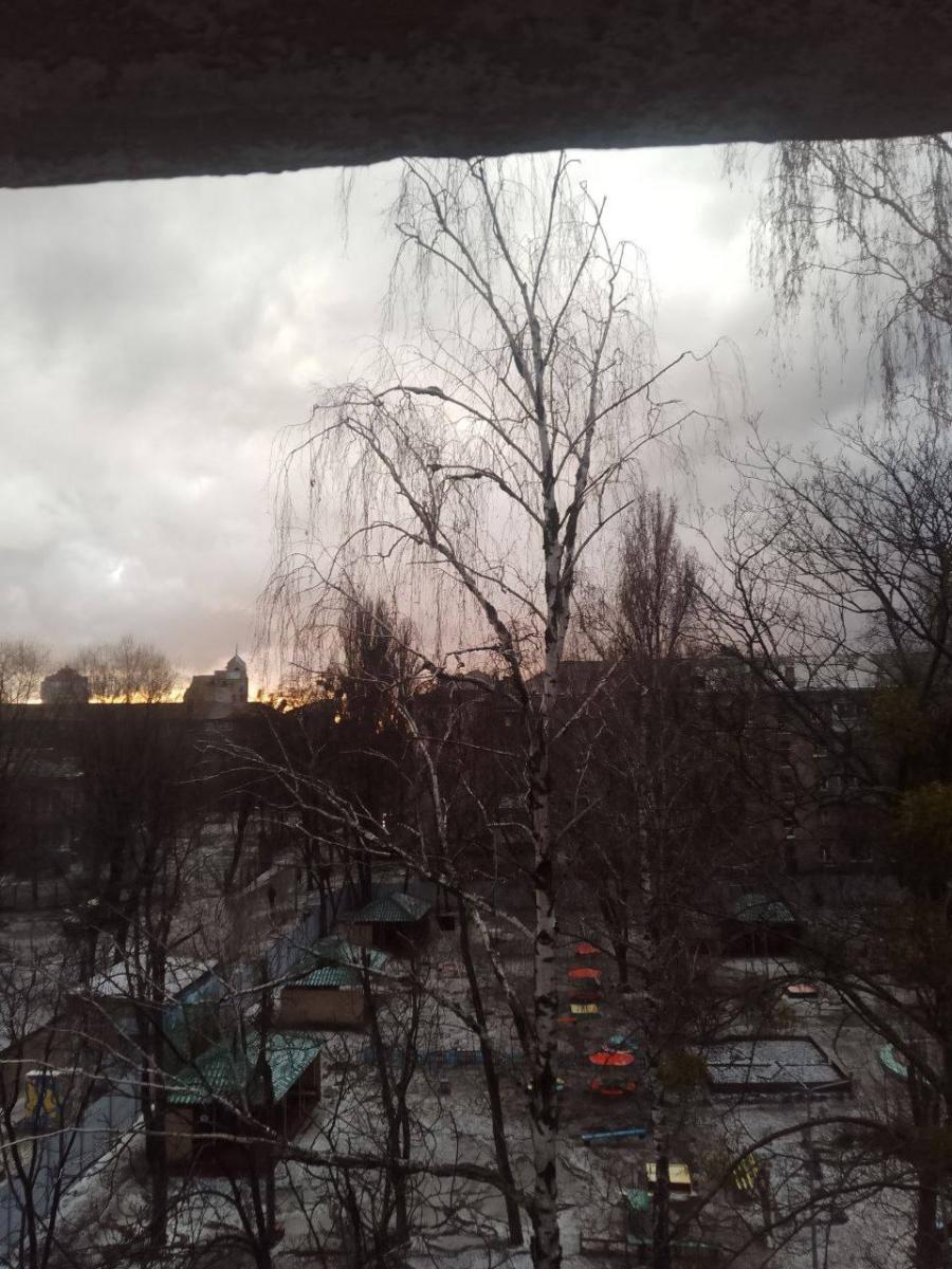 Киев засыпало градом 