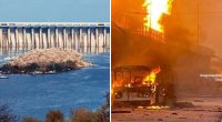 РФ вдарила ракетами по дамбі ДніпроГЕС: на станції спалахнула пожежа