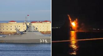 Ударили с нескольких сторон: в ГУР раскрыли детали уничтожения корабля РФ