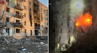 Оккупанты сбросили авиабомбу на жилую многоэтажку в Купянске