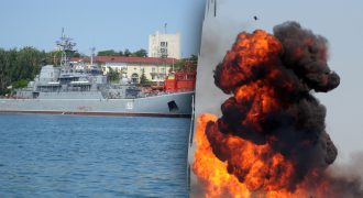 Пробоина и крен: в ГУР рассказали подробности удара по российскому кораблю "Ямал"