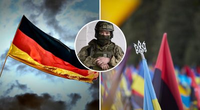 Прапор Німеччини, доброволець із Німеччини