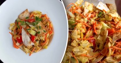 В разы вкуснее, чем "Цезарь": готовим простой салат "Шаурма"