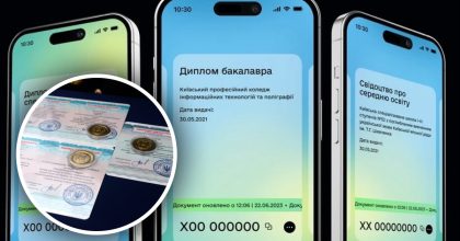 Дипломы и аттестаты: в "Дию" добавили документы об образовании