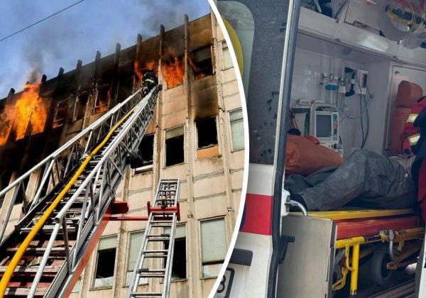 У Харкові величезна пожежа після "прильоту": є загиблі, під завалами можуть бути люди