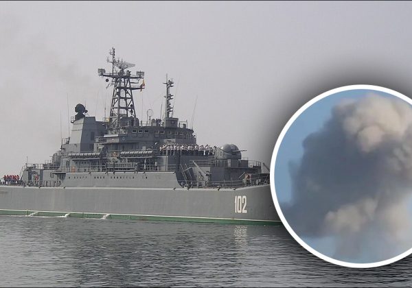 Силы обороны метко поразили два крупных русских корабля в Севастополе