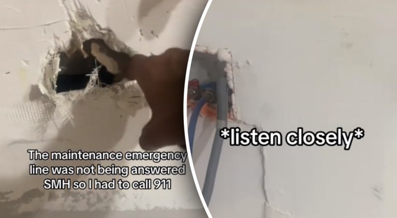 Жінка почула шум зі стіни після ремонту: пробивши її, вона була сильно здивована