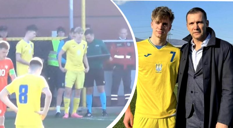 Яркое видео: сын Андрея Шевченко впервые вышел играть за сборную Украины