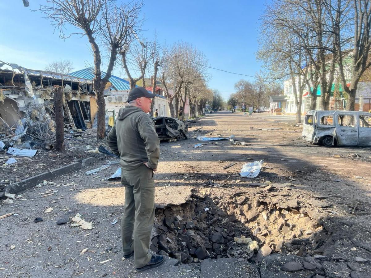 Удар КАБами по центру Білопілля 8 квітня