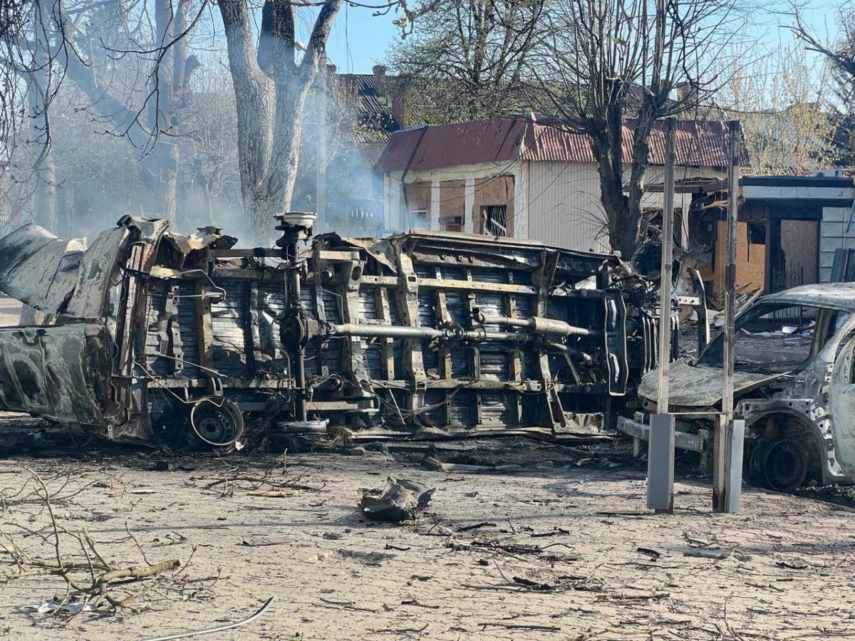 Удар КАБами по центру Білопілля 8 квітня